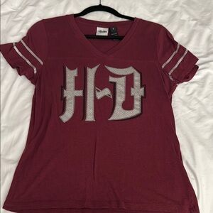 Harley-Davidson Burgundy Short Sleeve Tee